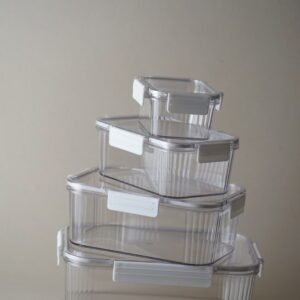 Clear Airtight Container Set - 4 Piece Nested
