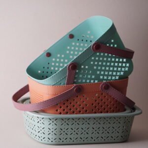 Mint Green Basket Set of 2